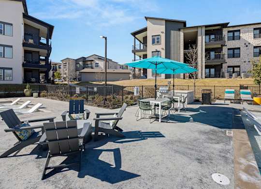outdoor pool area of a residential building. at Bridge at Tech Crossing, Austin