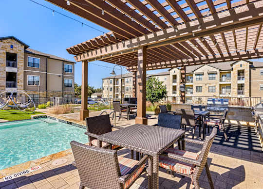 Outdoor Patio With Grill at The Royce at 8100, Austin, TX, 78729