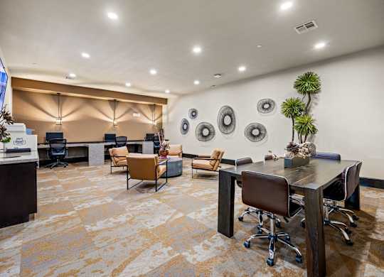 Office Setup at The Royce at 8100, Texas