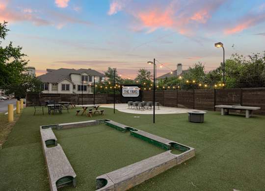 Bocce ball Court at Bridge at Canyon Creek, Austin, TX, 78726