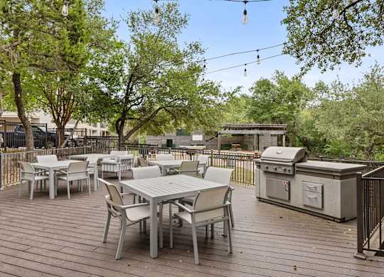Grill And Patio at Bridge at Canyon Creek, Austin, TX, 78726