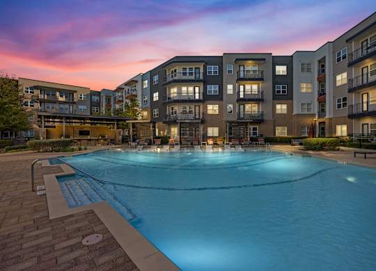 Twilight Pool at Bridge at Henley, Austin, TX, 78741