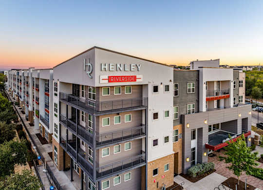 Apartment Building Exterior at Bridge at Henley, Texas, 78741
