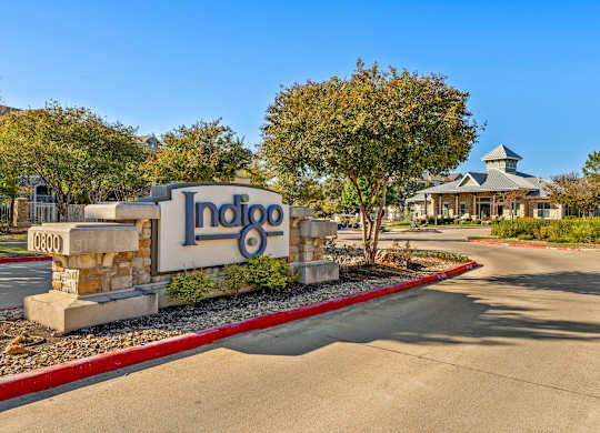 Entrance Signage at Bridge at Indigo, Austin, Texas