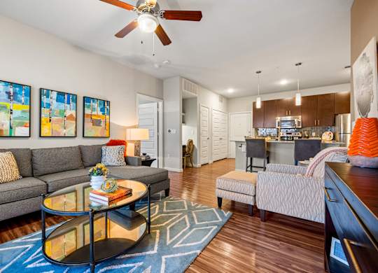 Living And Kitchen at Bridge at Southpark Meadows, Texas