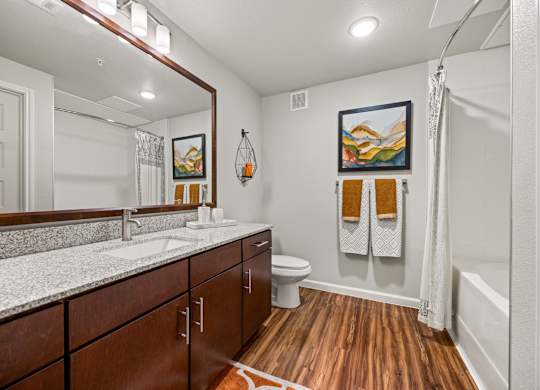 Modern Bathroom at Bridge at Southpark Meadows, Austin