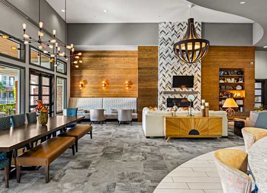 Resident Clubroom at Bridge at Southpark Meadows, Austin, Texas