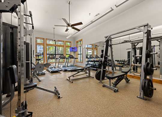 Gym at Bridge at Southpark Meadows, Austin