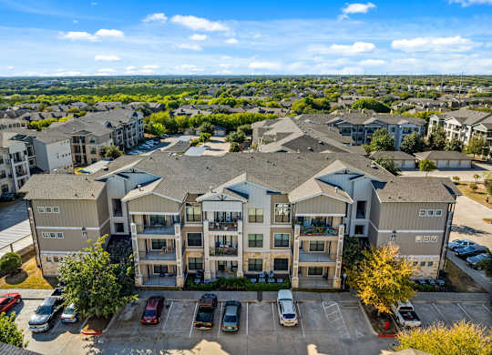 Drone View at Bridge at Southpark Meadows, Austin, Texas