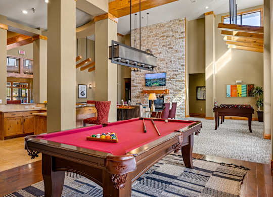 Billiards Table at Bridge at Southpark Meadows, Texas, 78748