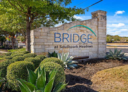 Property Signage at Bridge at Southpark Meadows, Austin, TX