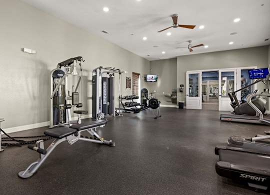 Gym at The James on South First, Austin, TX, 78748