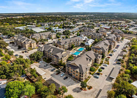 Drone View at The James on South First, Austin, Texas