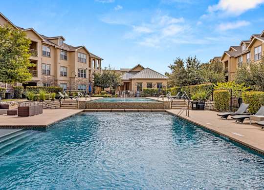 A large swimming pool at The James on South First, Austin, TX