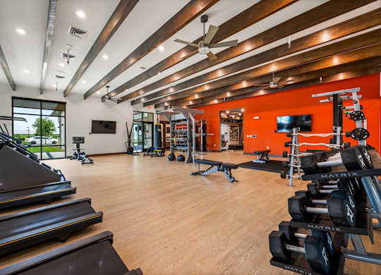 Gym at The Haywood Apartments, Austin, TX, 78748