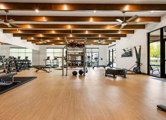 Modern Fitness Center at The Haywood Apartments, Texas, 78748