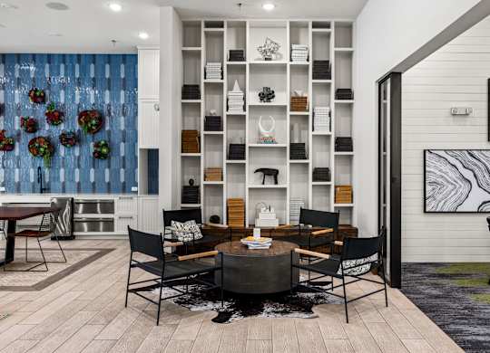 Reading Area at The Haywood Apartments, Austin, Texas