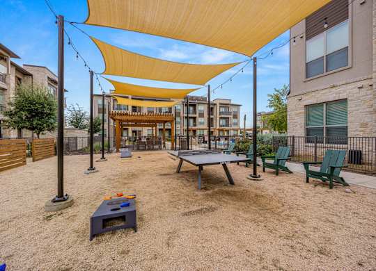 Outdoor Ping Pong Table at The Haywood Apartments, Texas, 78748