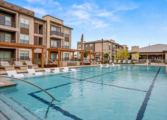 Large Pool at The Haywood Apartments, Austin, TX