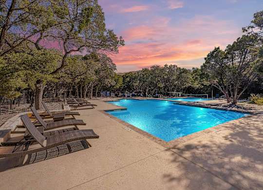 Twilight Pool at Bridge at Heritage Woods, Texas
