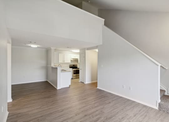 Vacant apartment loft living room
