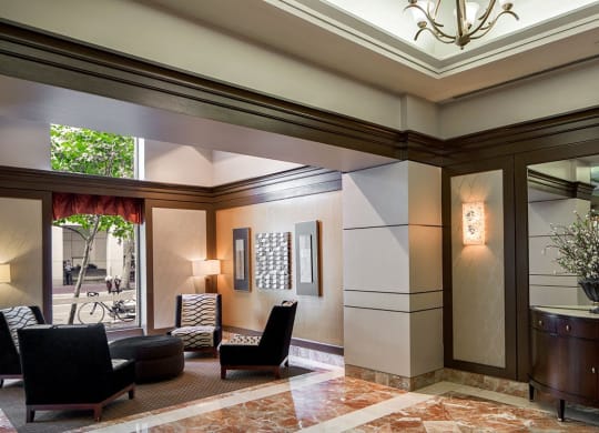 Lobby of The Metropolitan in Bethesda Maryland