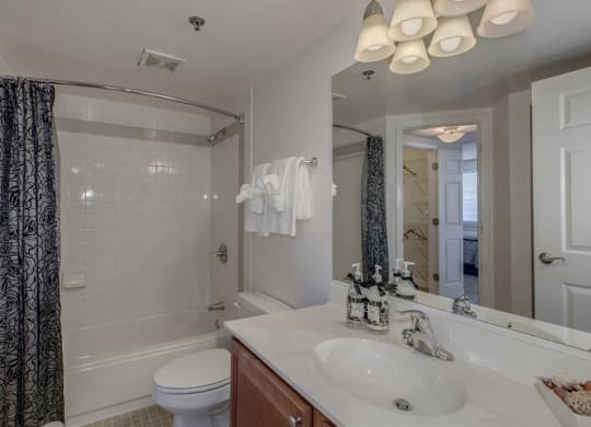 Modern bathroom at The Metropolitan in Maryland