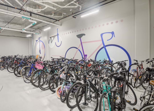 Bike storage room
