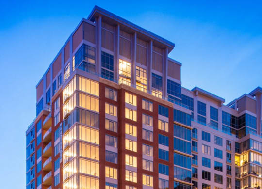 Ovation at Park Crest, McLean VA - Exterior in the evening