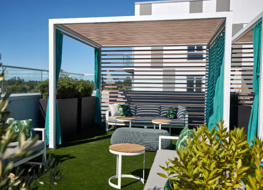 Roof deck cabana