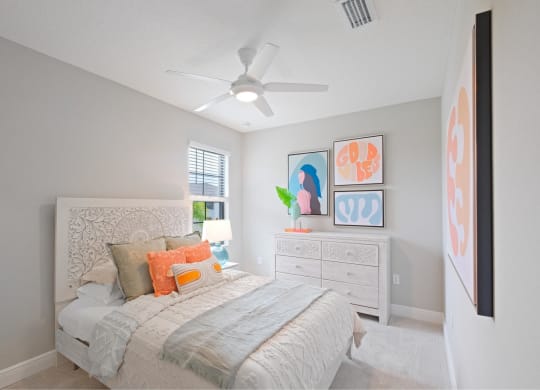 Bedroom with king size bed at Fiore Townhomes, Venice, 34275