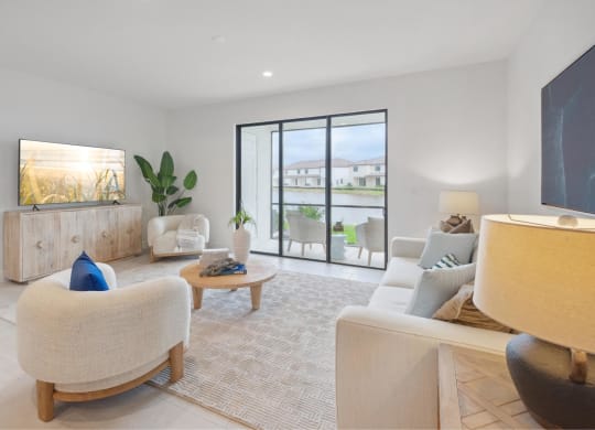 Living area at Fiore Townhomes, Venice