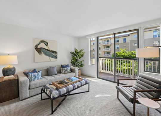 living room with open layout and natural light