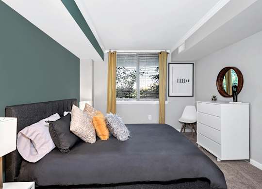 Bedroom at Prosperity Flats.