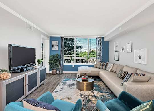 Spacious Living Room at Prosperity Flats.