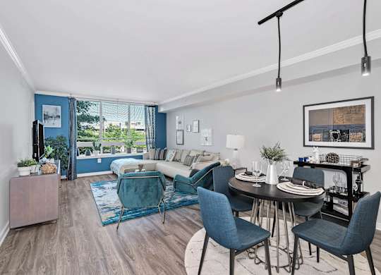 Living and Dining Area at Prosperity Flats.