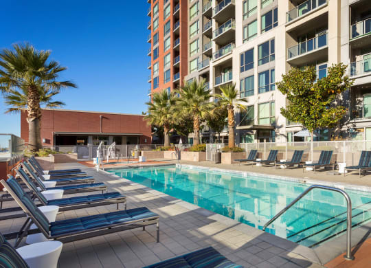 Swimming Pool With Relaxing Sundecks at Centerra, San Jose, CA, 95110