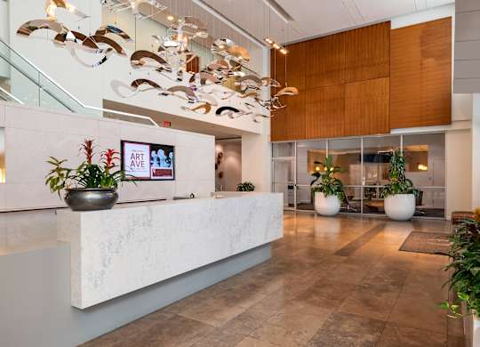 Lobby concierge desk