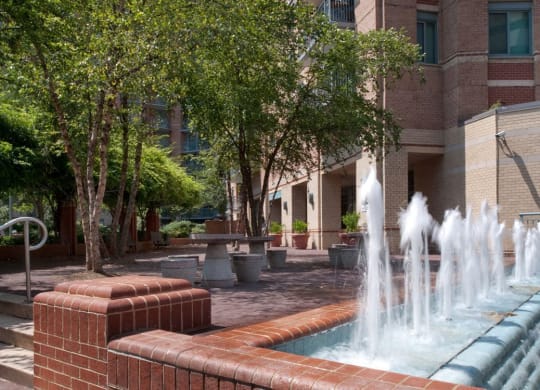 Water fountain at The Metropolitan in Bethesda MD