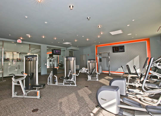 Interior- Fitness Center at The Asher Apartments at The Asher, Virginia, 22314