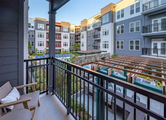 View From Private Balcony at Cameron Square, Virginia