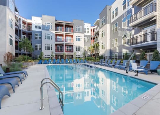 Swimming Pool And Sundeck at Cameron Square, Alexandria, Virginia