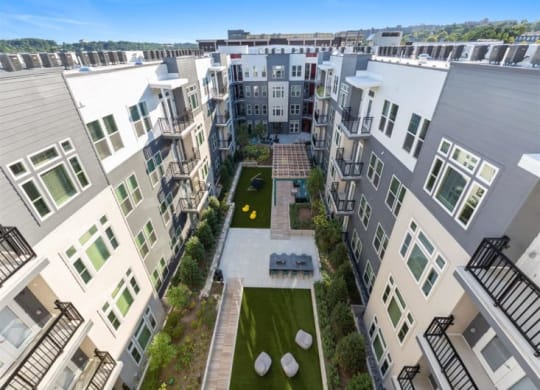 Aerial Exterior View at Cameron Square, Alexandria, VA, 22304