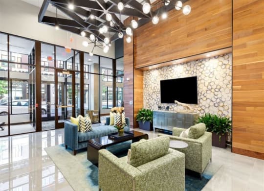 Posh Resident Lounge With Media at Cameron Square, Virginia, 22304