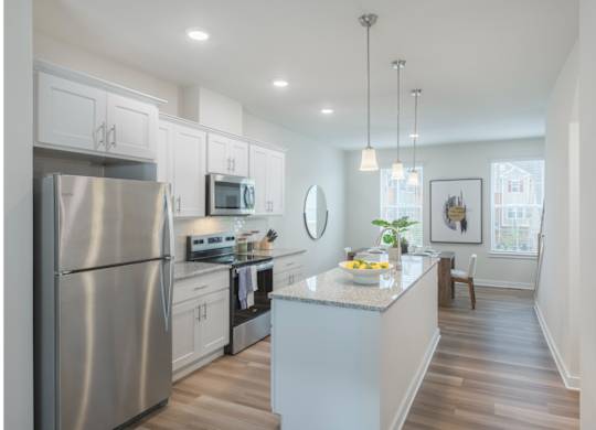 Photo of kitchen and dining room
