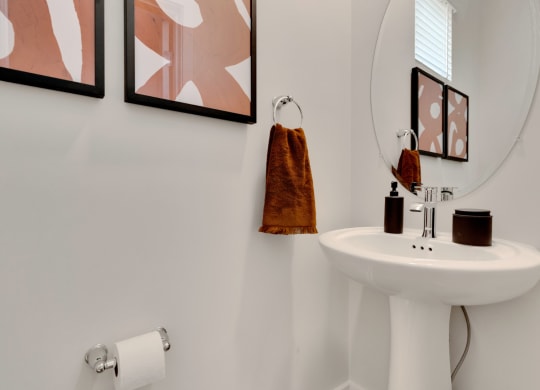 Bathroom sink with mirror at Brandywine Crossing, Brandywine, MD 20613