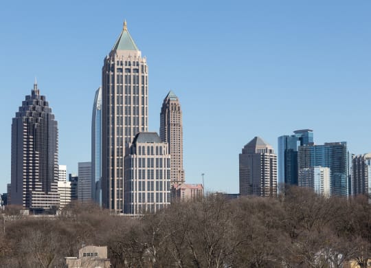 a view of downtown atlanta