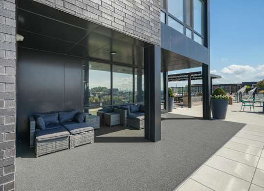 Rooftop seating