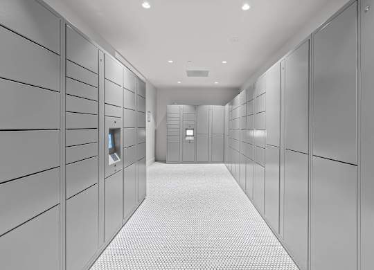 Photo of package lockers