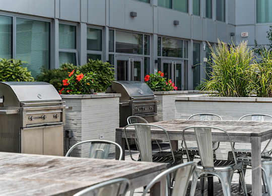 photo of rooftop grill
